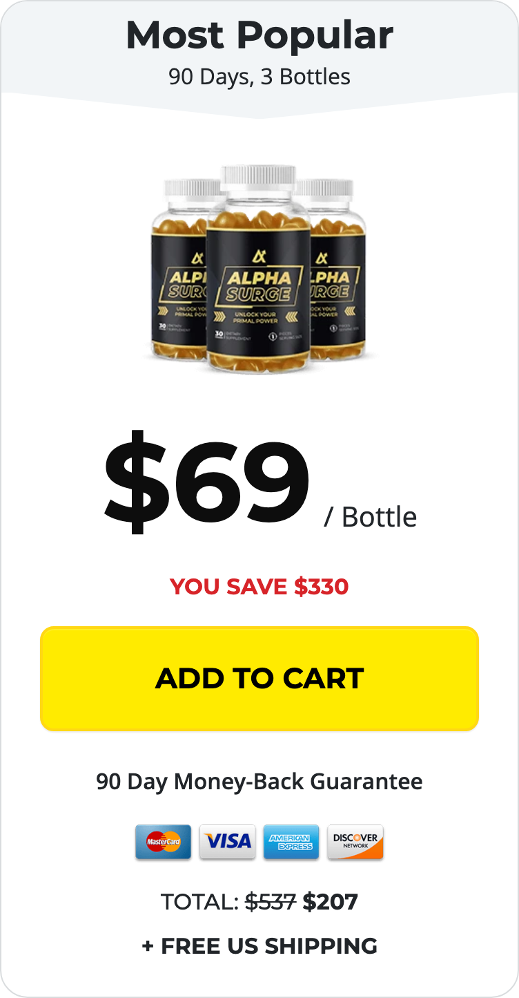 Alpha Surge 90 day supply